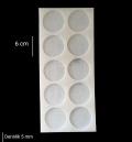 10 LU TAM YUVARLAK MAGNET KALIBI 6 CM 